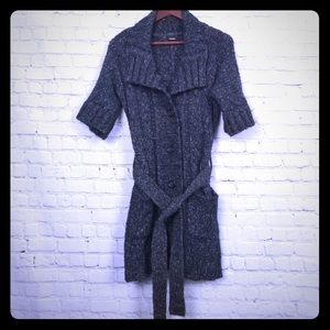 Chunky belted sweater. Express size XS.